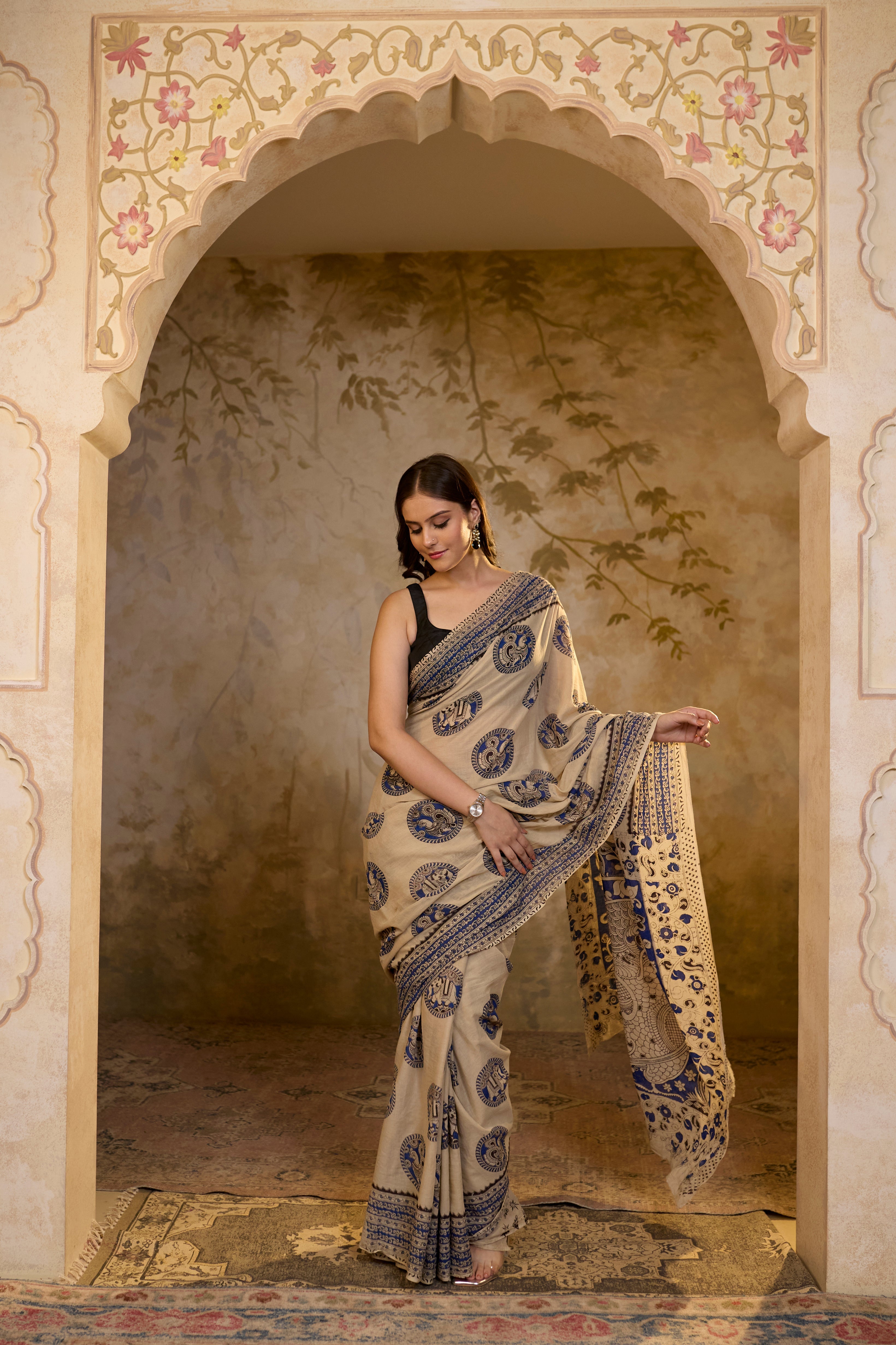 Brown Cotton Sarree